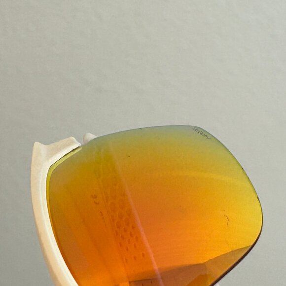 100% Sportcoupe Sunglasses White w/Red Mirrored HiPer Interchangeable Lens - Picture 5 of 11